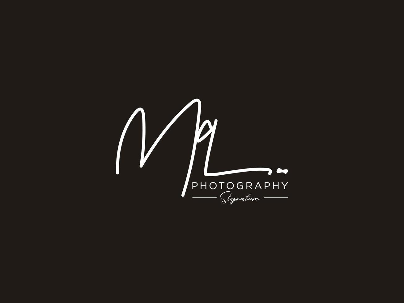 lettre mq signature logo template vecteur