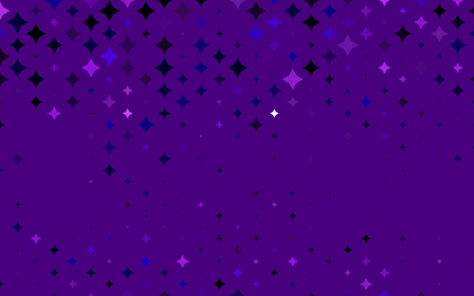 modèle vectoriel violet clair avec des étoiles du ciel.