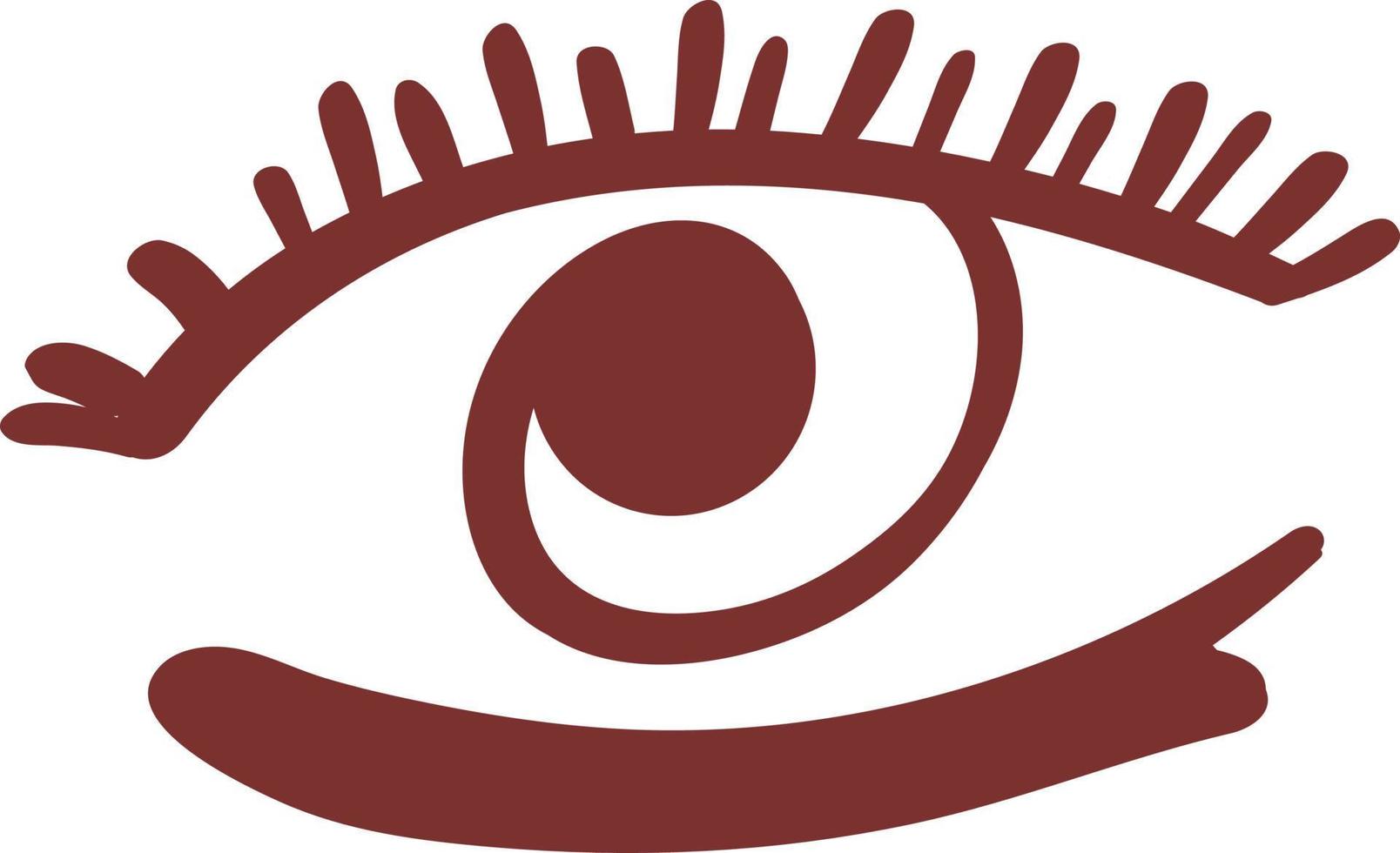 symbole occulte naïf des yeux vecteur