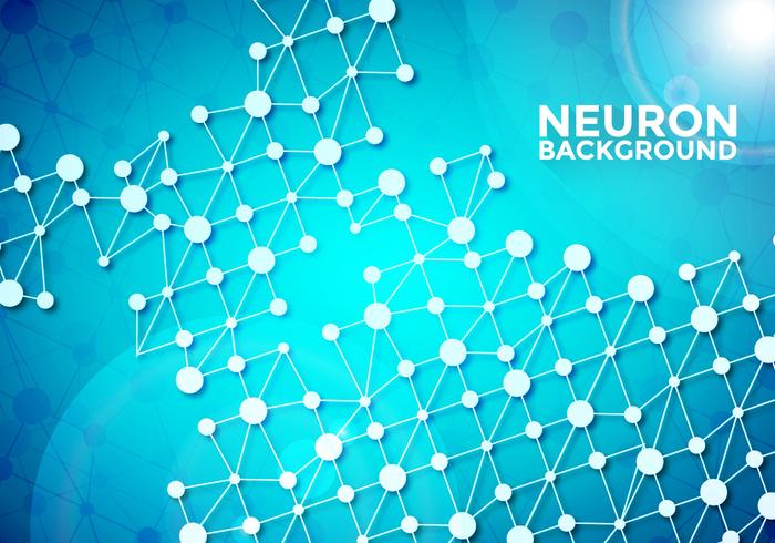 Modèle de vecteur de fond de neurone