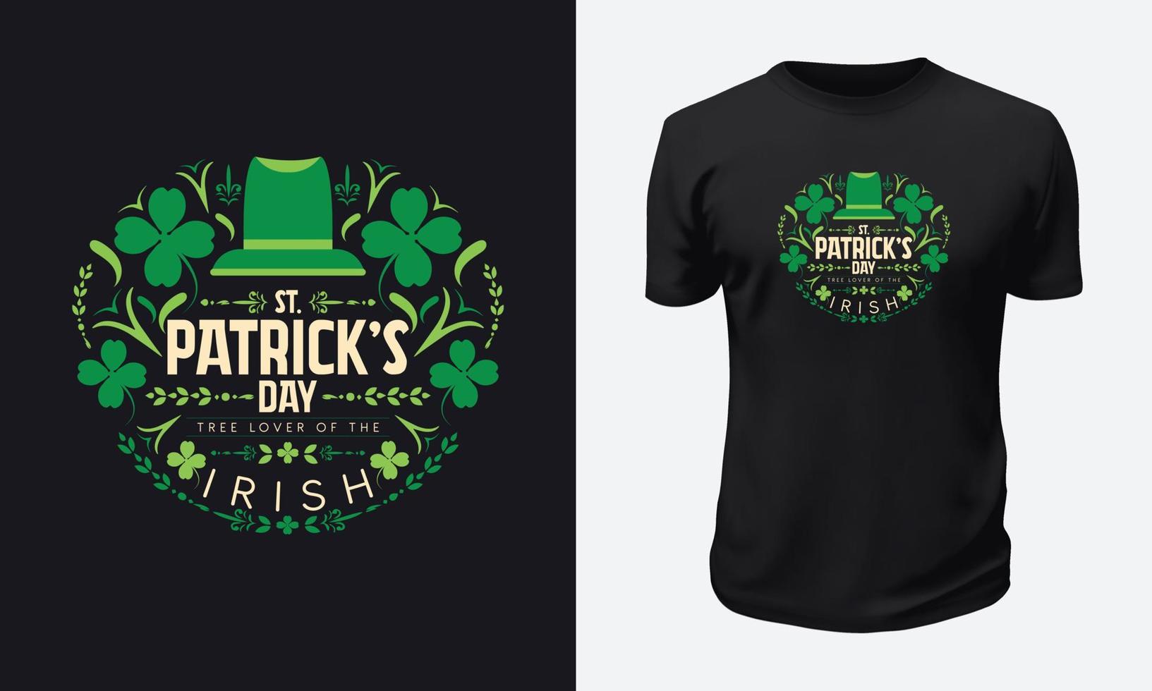 St. conception de t-shirt patricks day vecteur