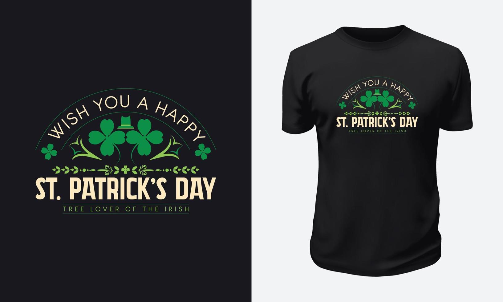 St. conception de t-shirt patricks day vecteur