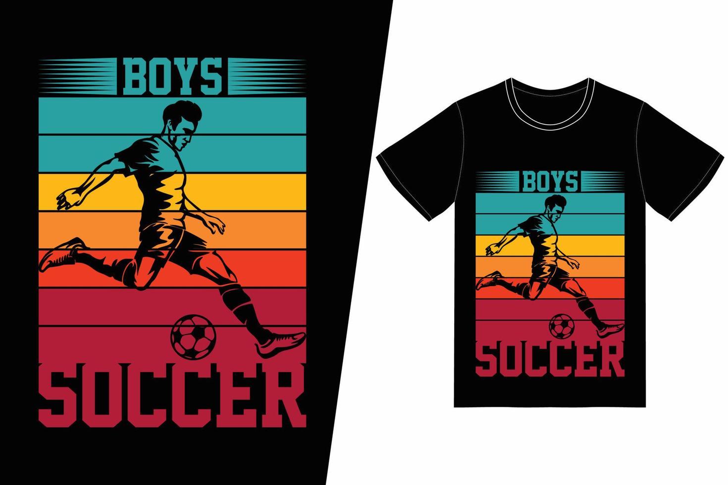 conception de football de football de garçons. vecteur de conception de t-shirt de football. pour l'impression de t-shirts et d'autres utilisations.