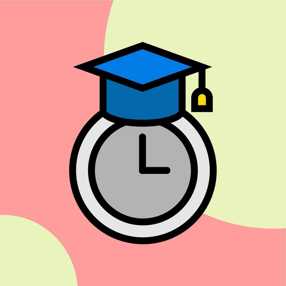 illustration graphique vectoriel de l'éducation, de l'obtention du diplôme, de l'icône du chapeau