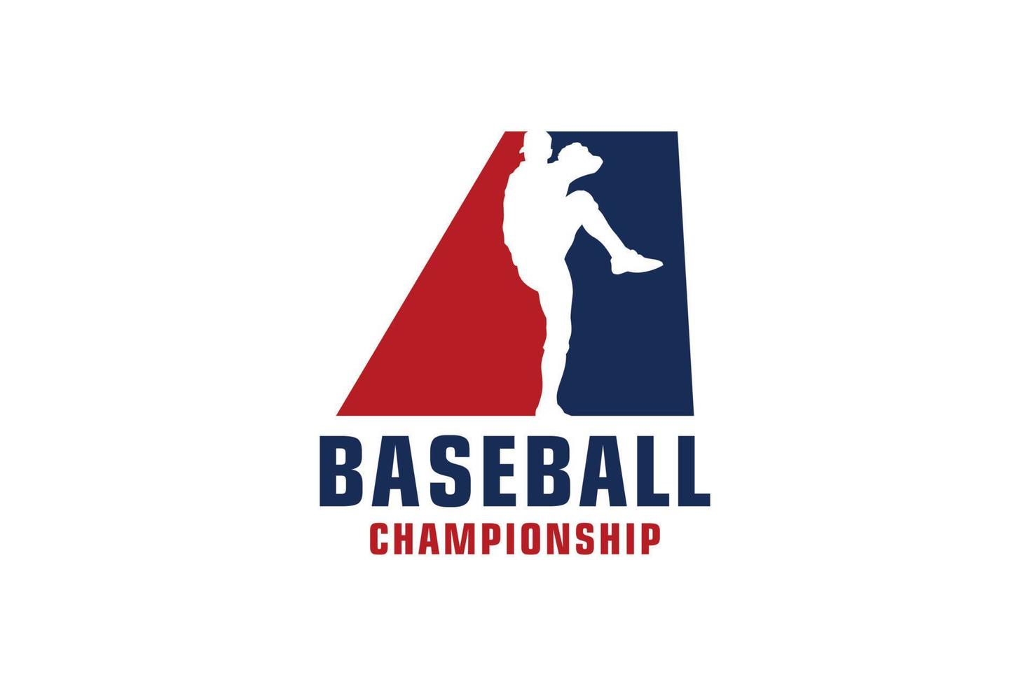 lettre a avec création de logo de baseball. éléments de modèle de conception de vecteur pour l'équipe sportive ou l'identité d'entreprise.