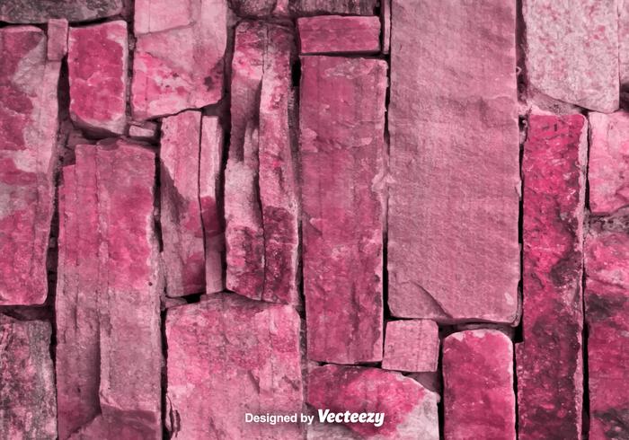 Vecteur Realistic Red / Pink Stonewall Texture