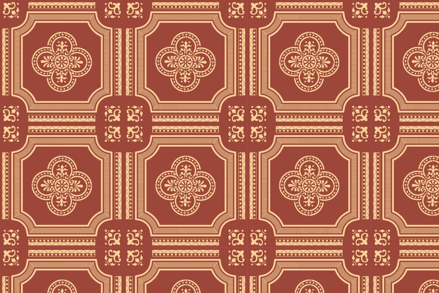 carreaux vintage motif classique vecteur