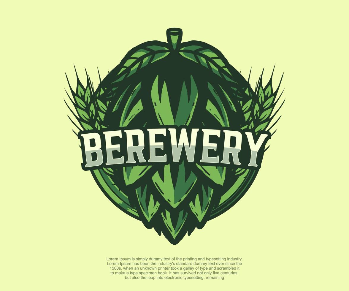 étiquettes de bière, badges pour bars, brasseries. isolé sur l'illustration vectorielle du logo. vecteur