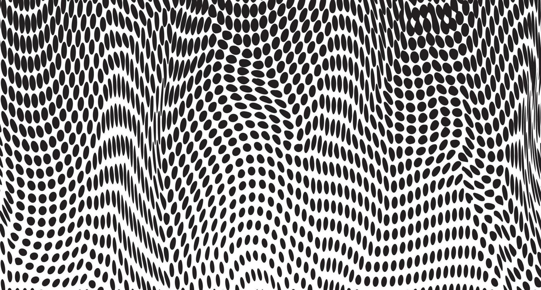 fond d'illusion d'onde optique avec forme de demi-teinte de couleur vecteur