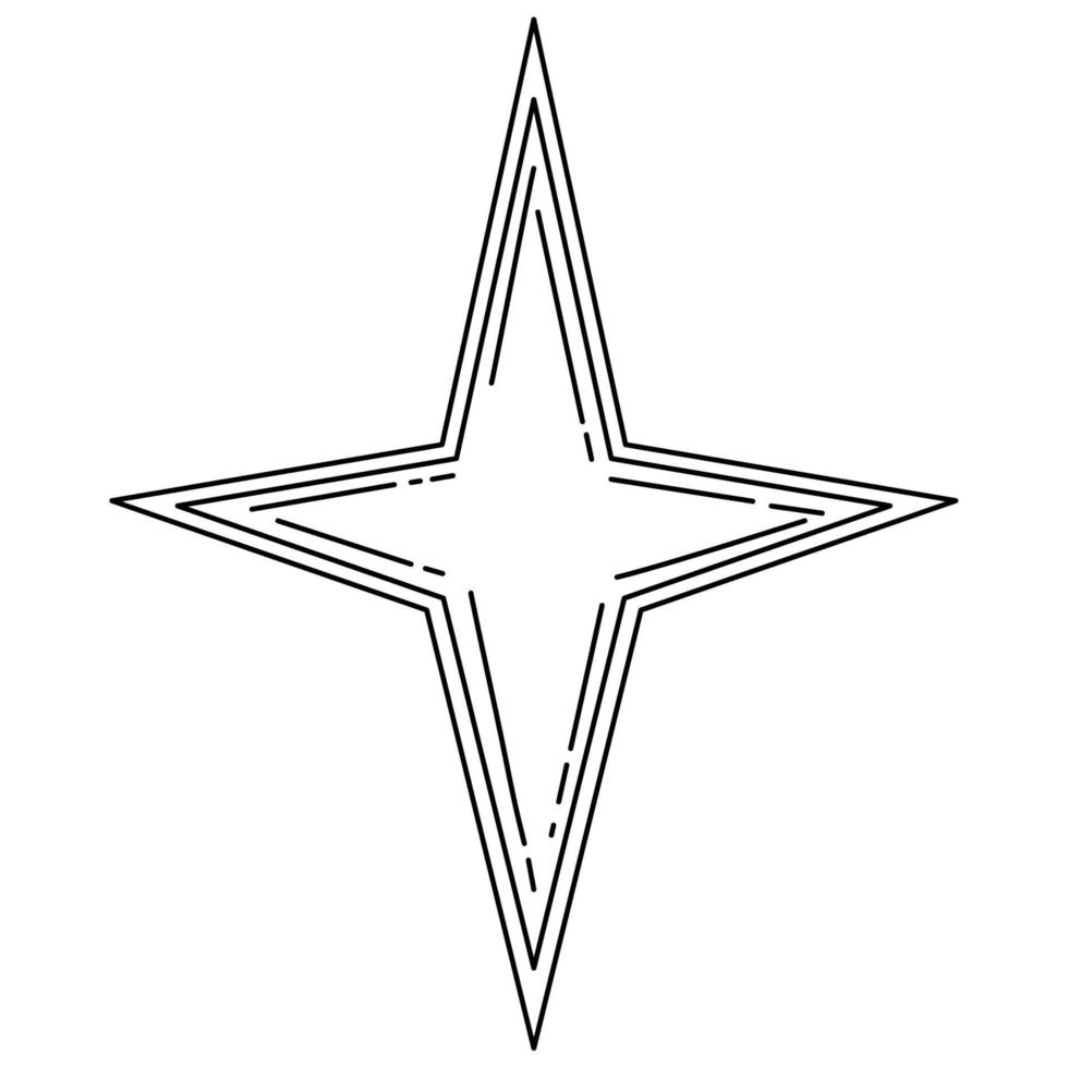 symbole d'étoile d'astrologie vecteur