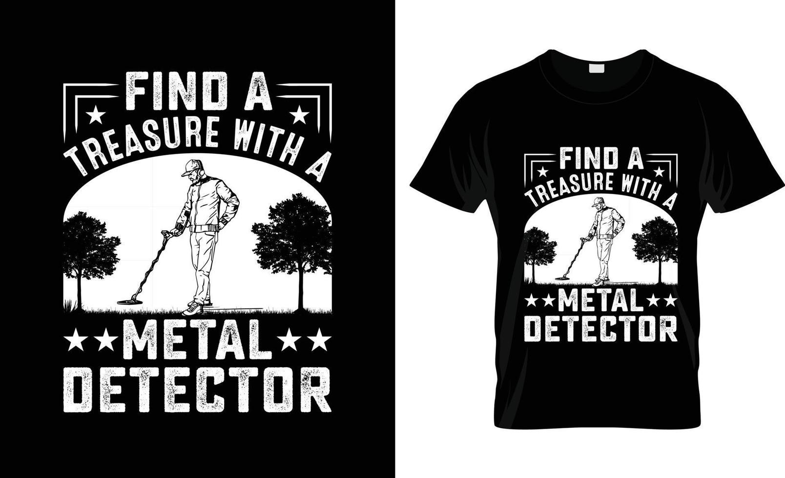 conception de t-shirt de détecteur de métaux, slogan de t-shirt de détecteur de métaux et conception de vêtements, typographie de détecteur de métaux, vecteur de détecteur de métaux, illustration de détecteur de métaux