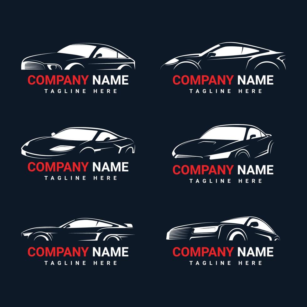 collection de conception de logo de voiture vecteur