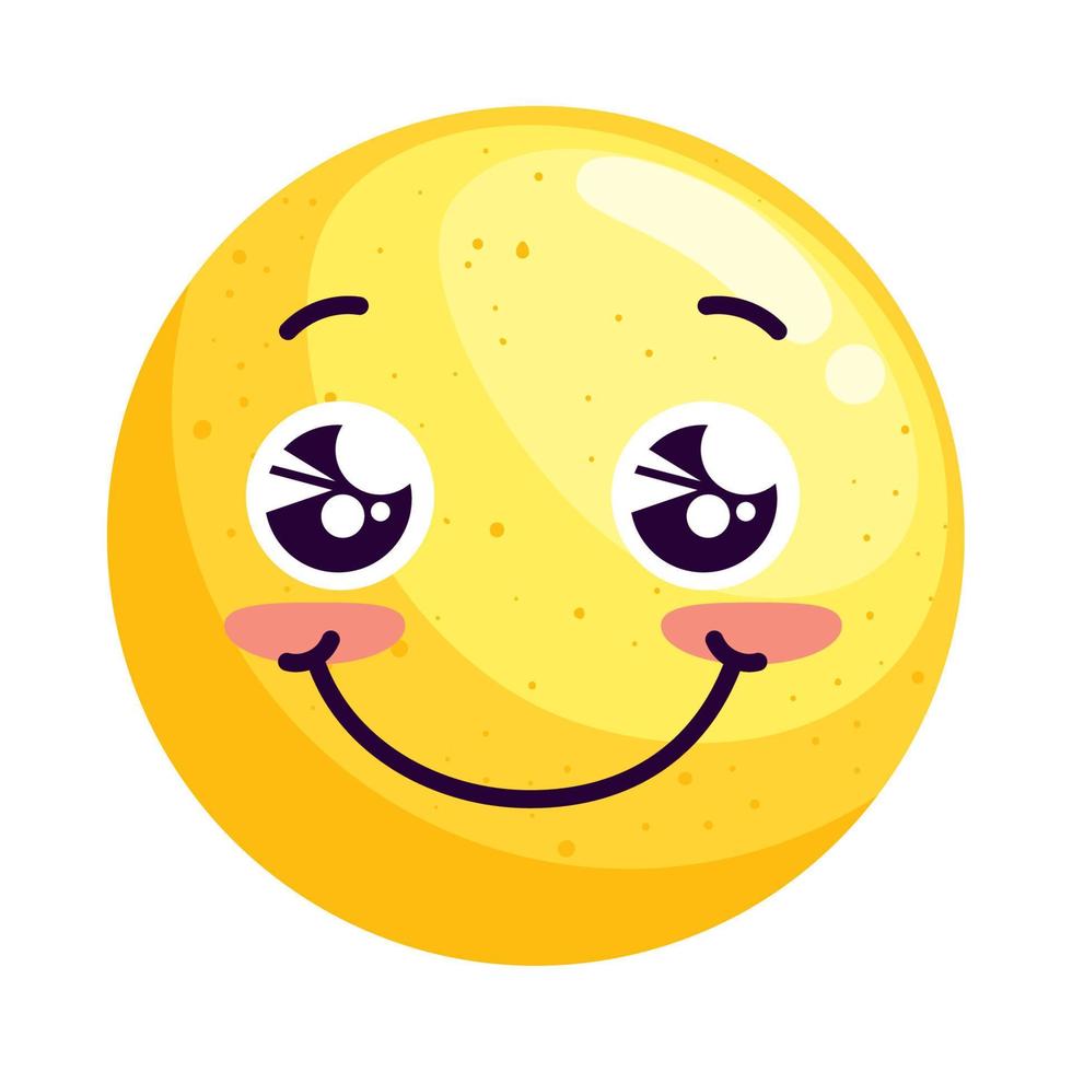 emoji souriant heureux vecteur