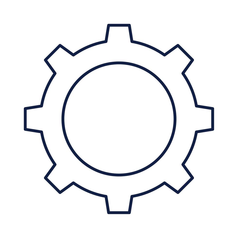 réglage de la roue dentée vecteur