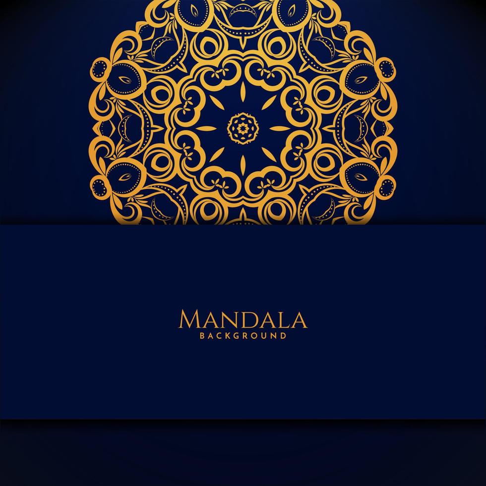 beau design de mandala fond de luxe décoratif moderne vecteur