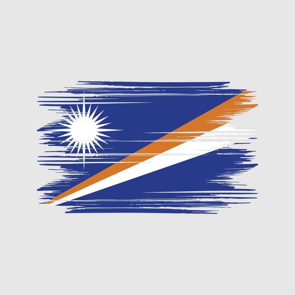 vecteur gratuit de conception de drapeau des îles marshall