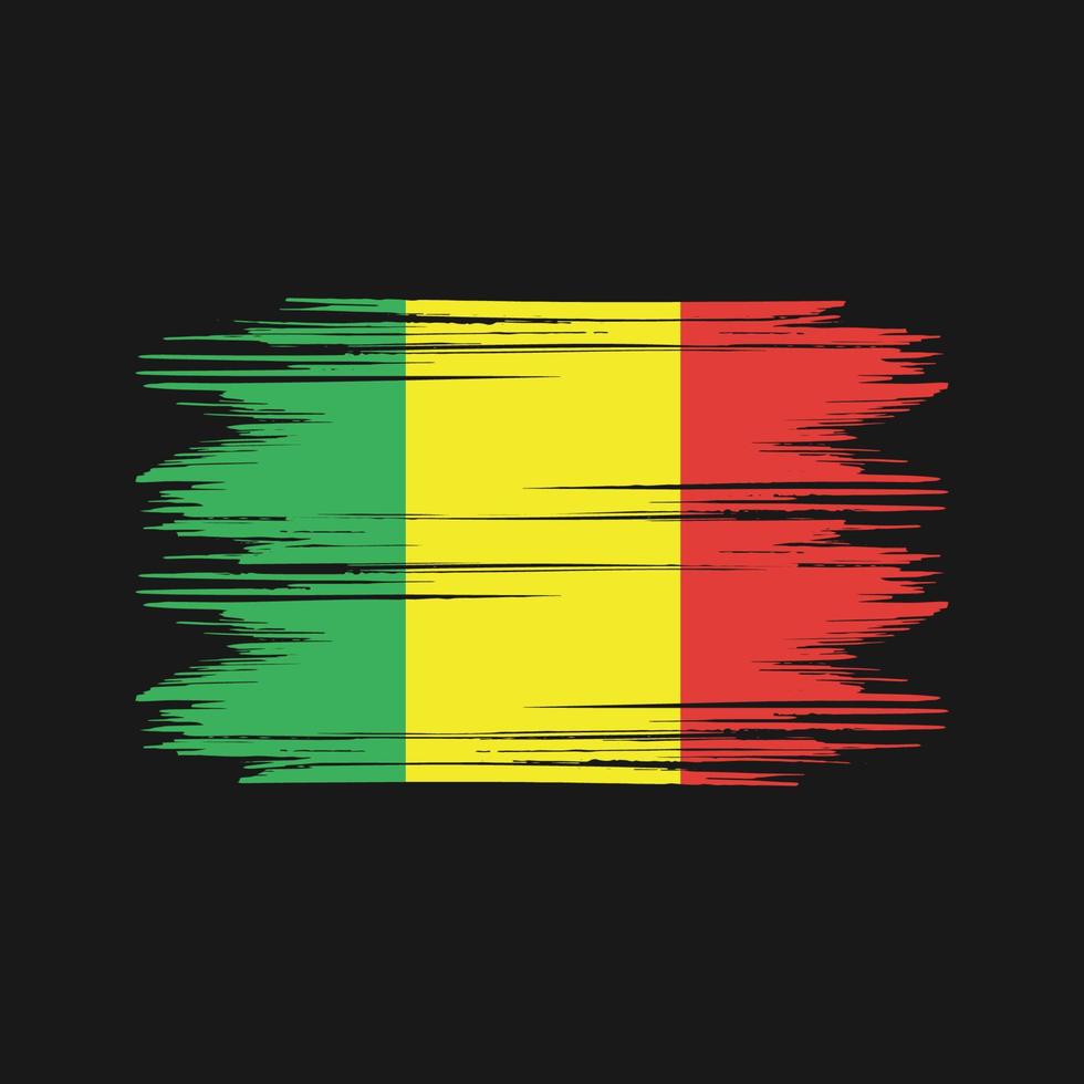 vecteur gratuit de conception du drapeau du mali