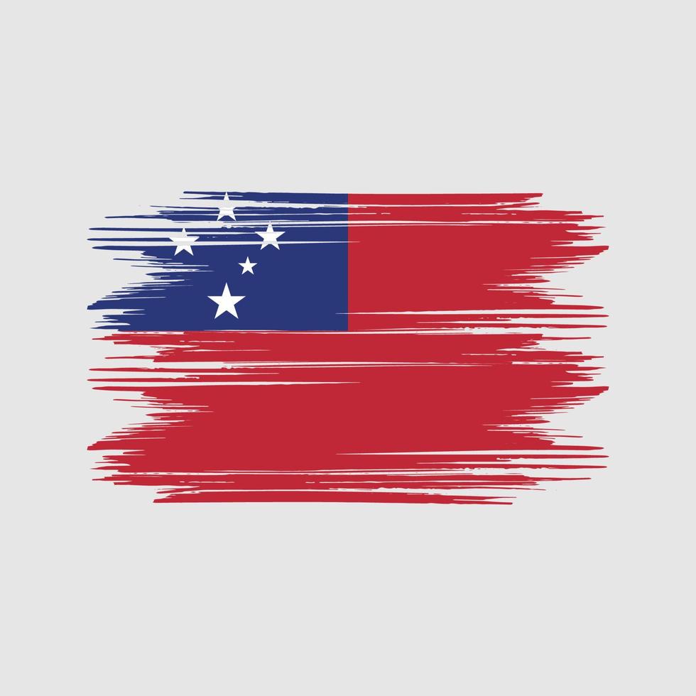 vecteur gratuit de conception de drapeau samoa