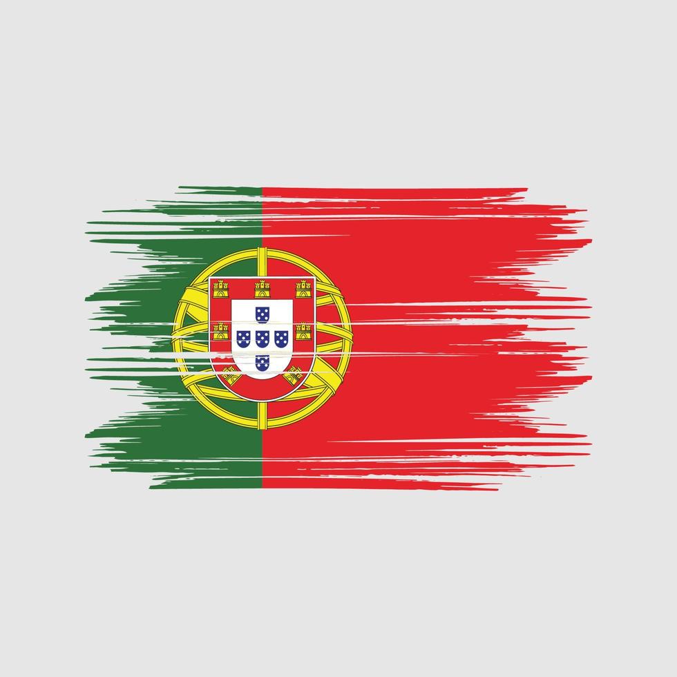 vecteur gratuit de conception de drapeau du portugal