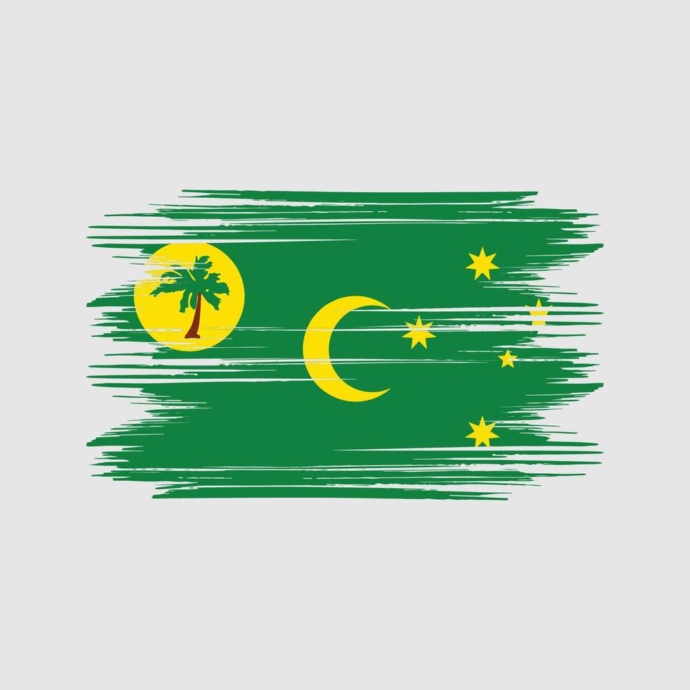 vecteur gratuit de conception de drapeau des îles cocos