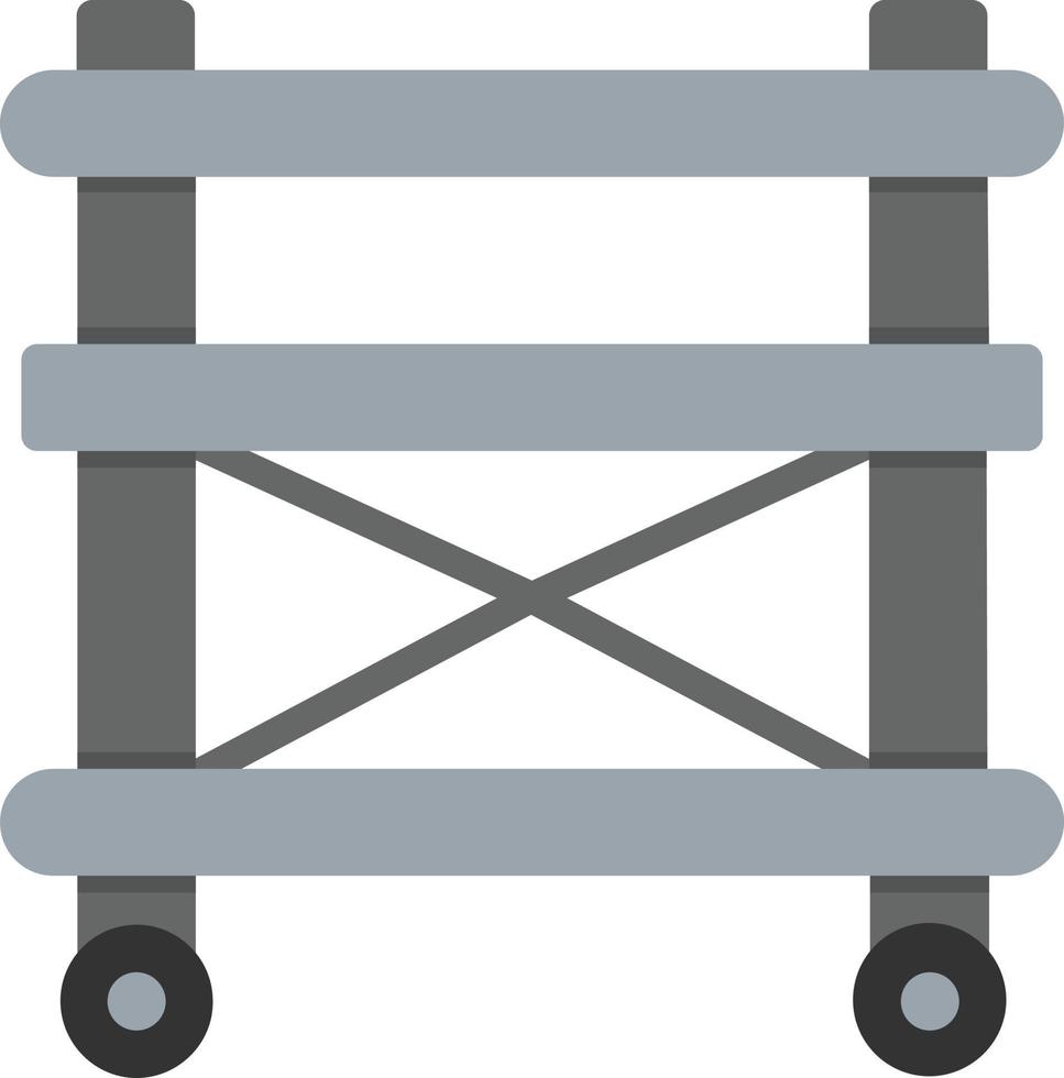 icône plate d'échafaudage vecteur