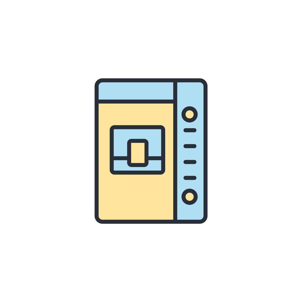 icônes de distributeurs automatiques symboles éléments vectoriels pour le web infographique vecteur