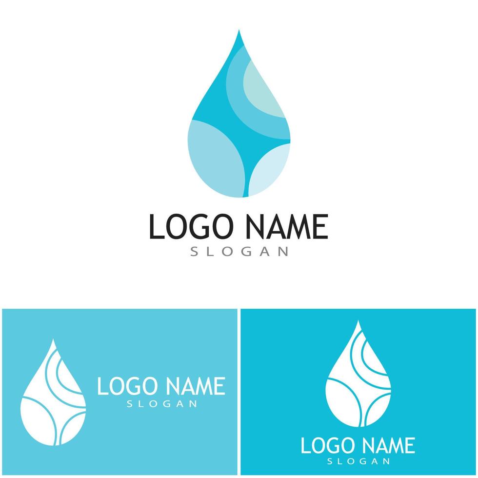 création de vecteur de logo illustration goutte d'eau