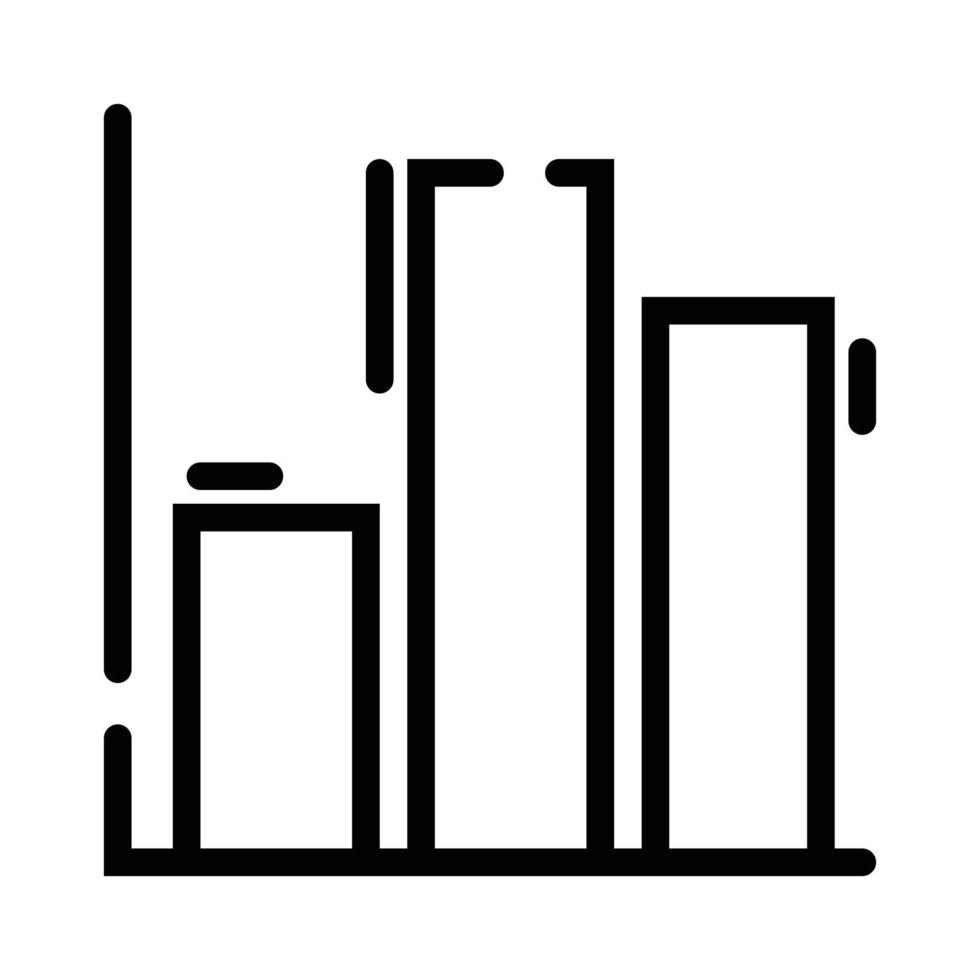 icône de l'outil graphique à barres vecteur