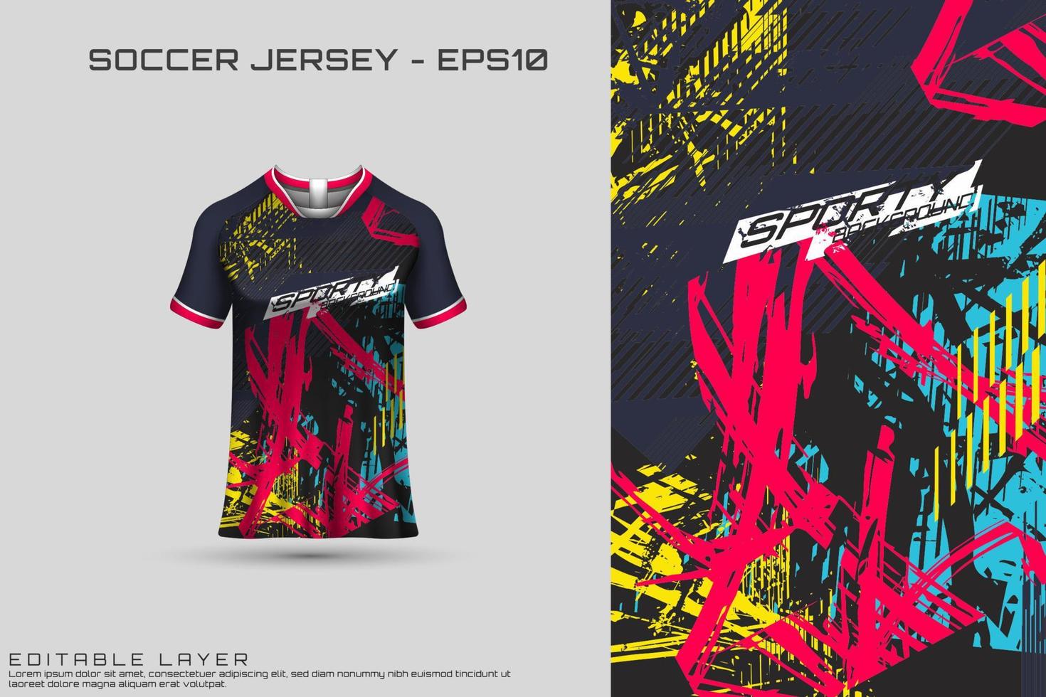 vecteur de conception de maillot de sport. design sportif pour le football, la course, le maillot de jeu. vecteur.