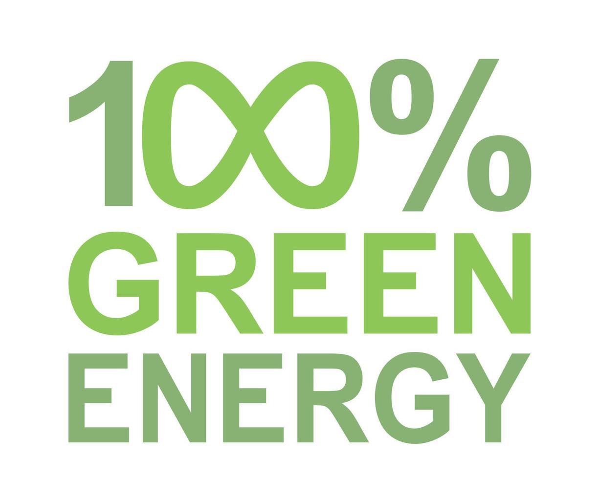 logo de l'énergie verte vecteur vert