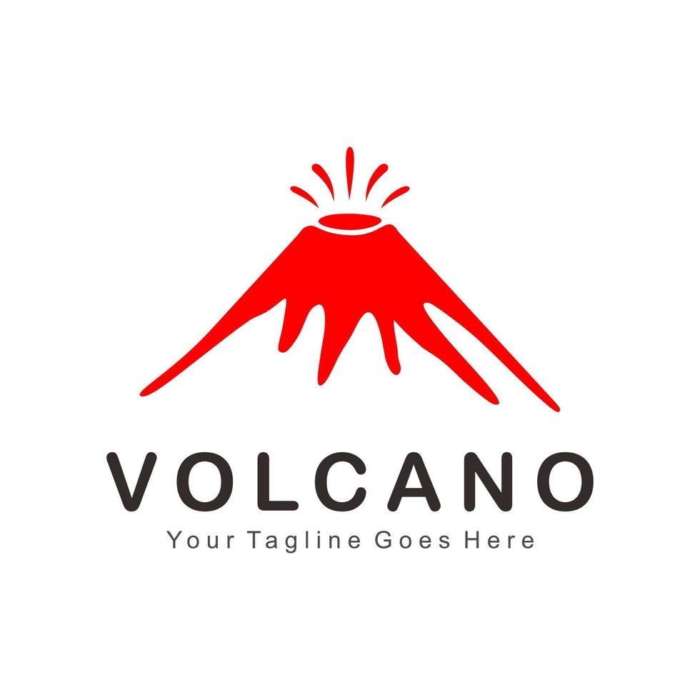 vecteur de logo de volcan