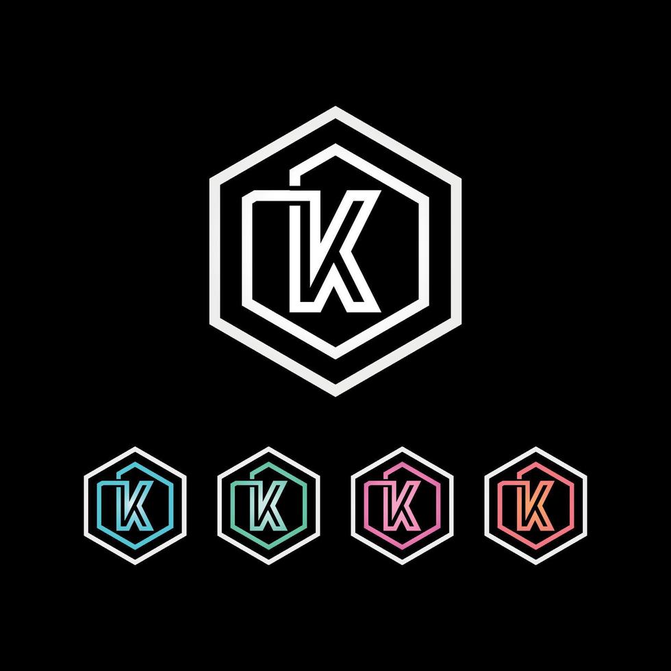 k logo design lettre logo k type de logo créatif vecteur