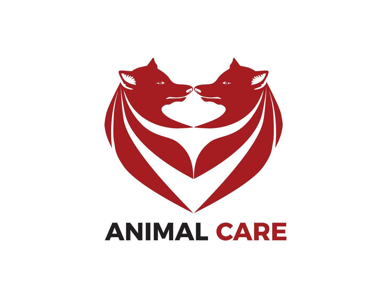 logo de soin des animaux vecteur