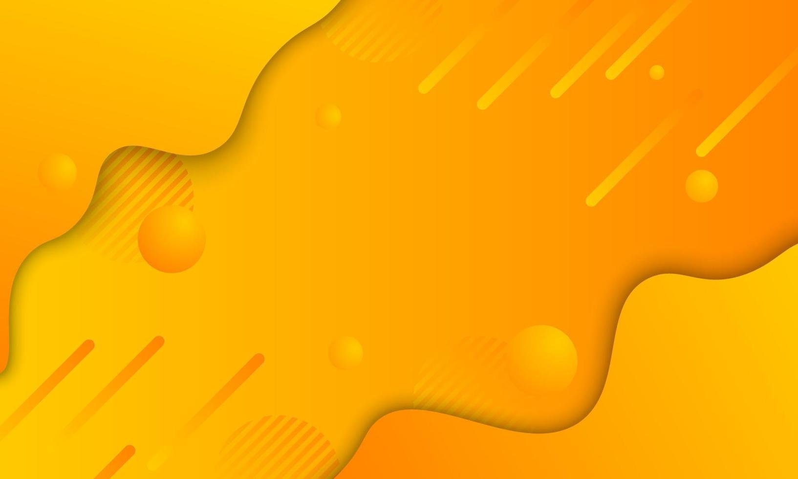 fond abstrait de forme liquide jaune. illustration vectorielle. vecteur