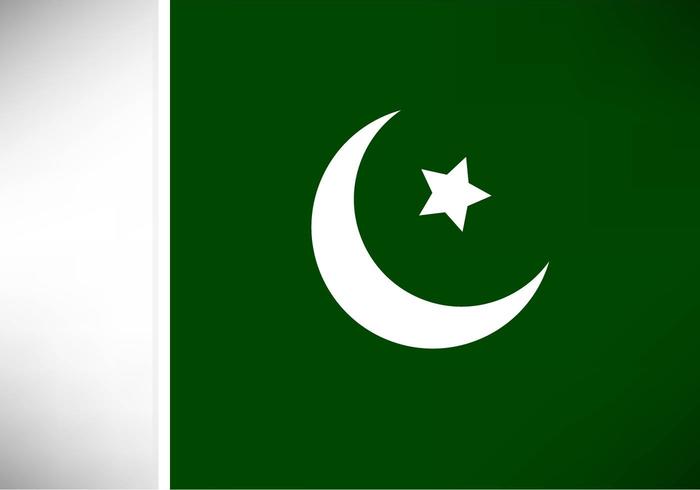 Vecteur libre drapeau du Pakistan