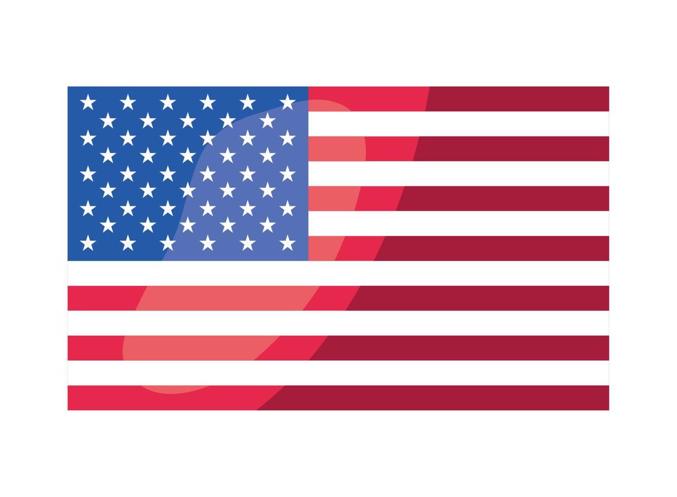 drapeau des États-Unis d'Amérique vecteur