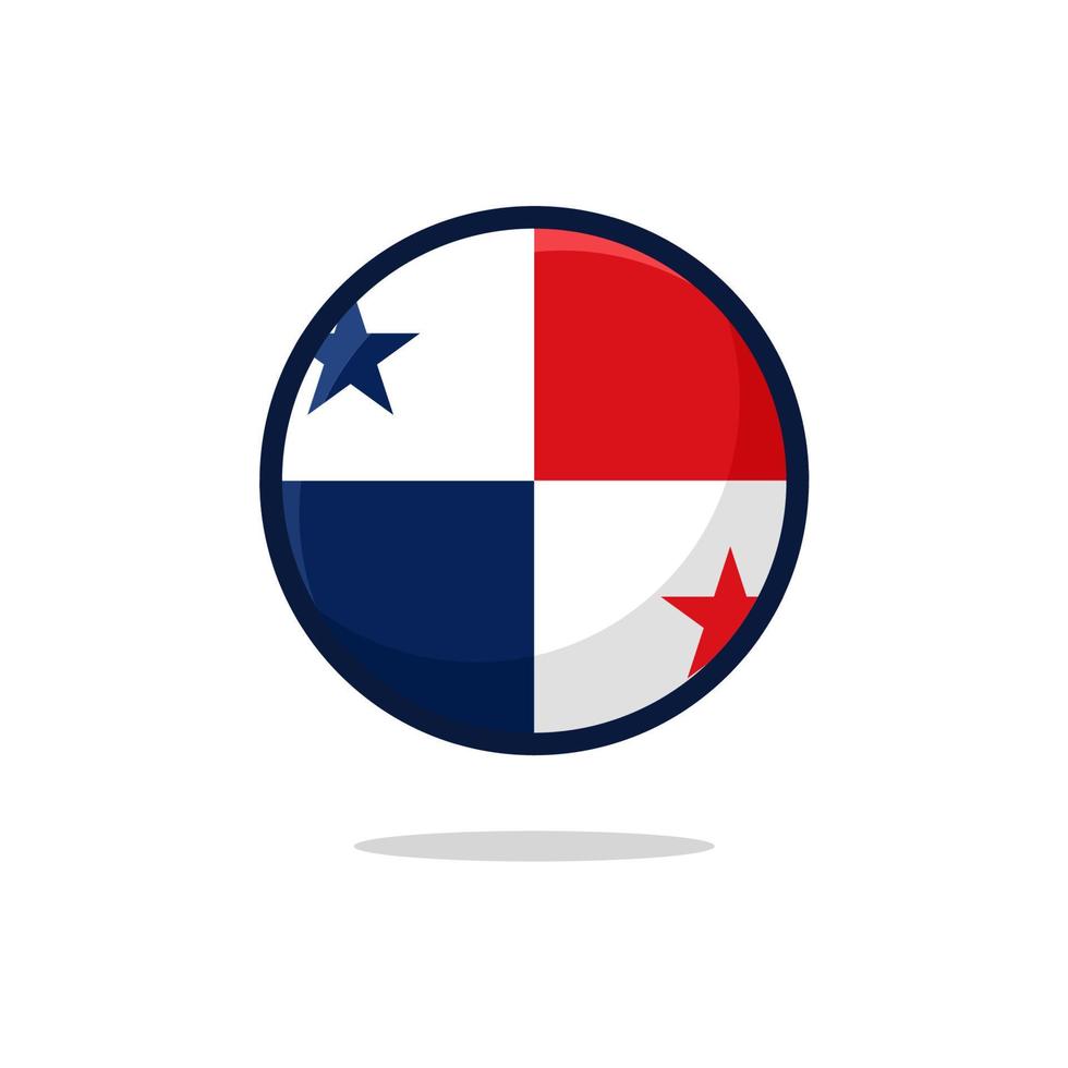 icône du drapeau panaméen vecteur
