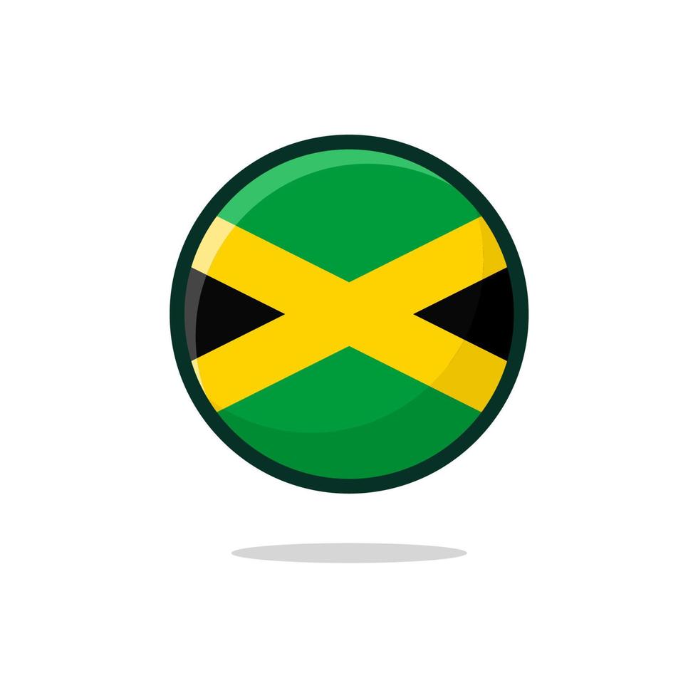 icône du drapeau de la jamaïque vecteur