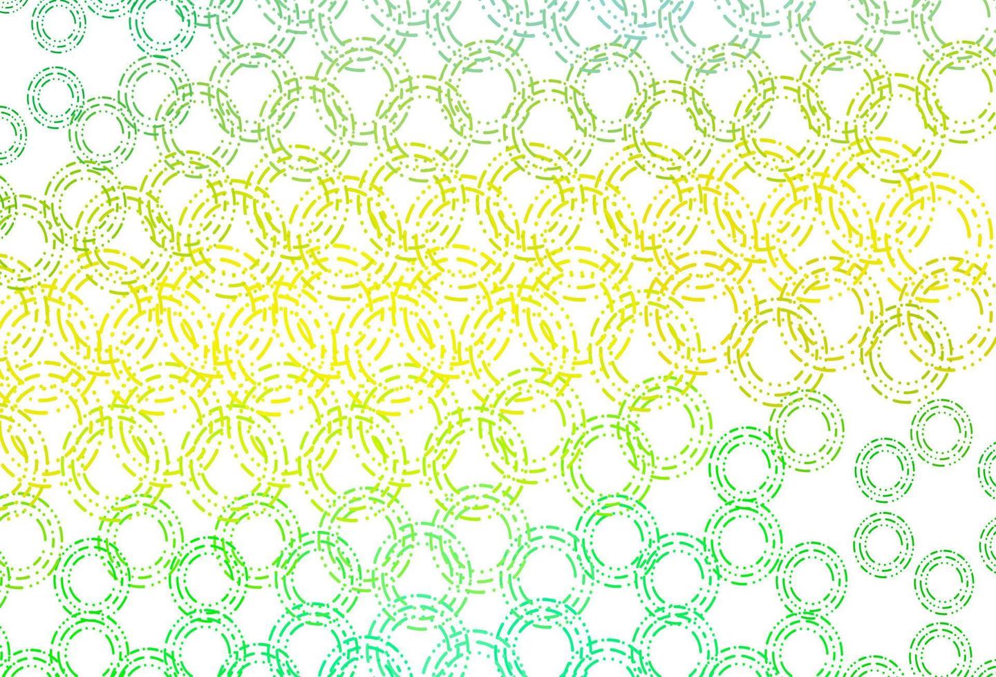 couverture vectorielle vert clair et jaune avec des taches. vecteur