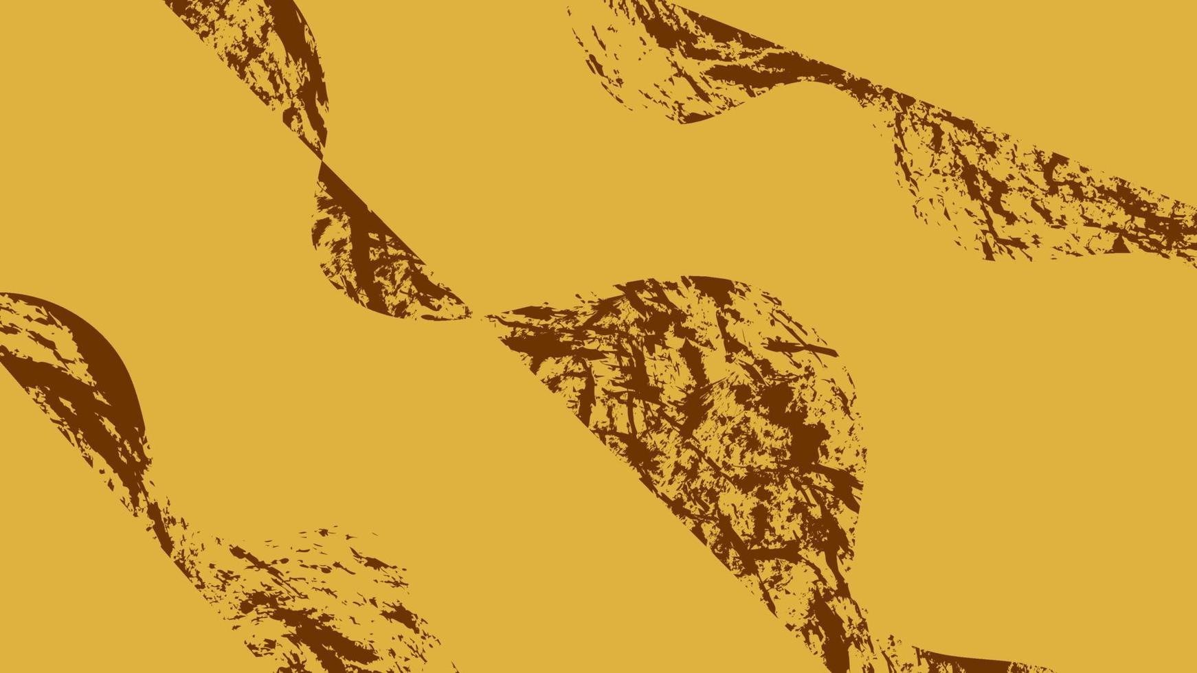 abstrait de distorsion d'onde jaune brun vecteur