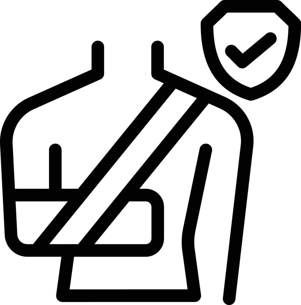 illustration vectorielle de plâtre à la main sur un fond. symboles de qualité premium. icônes vectorielles pour le concept et la conception graphique. vecteur