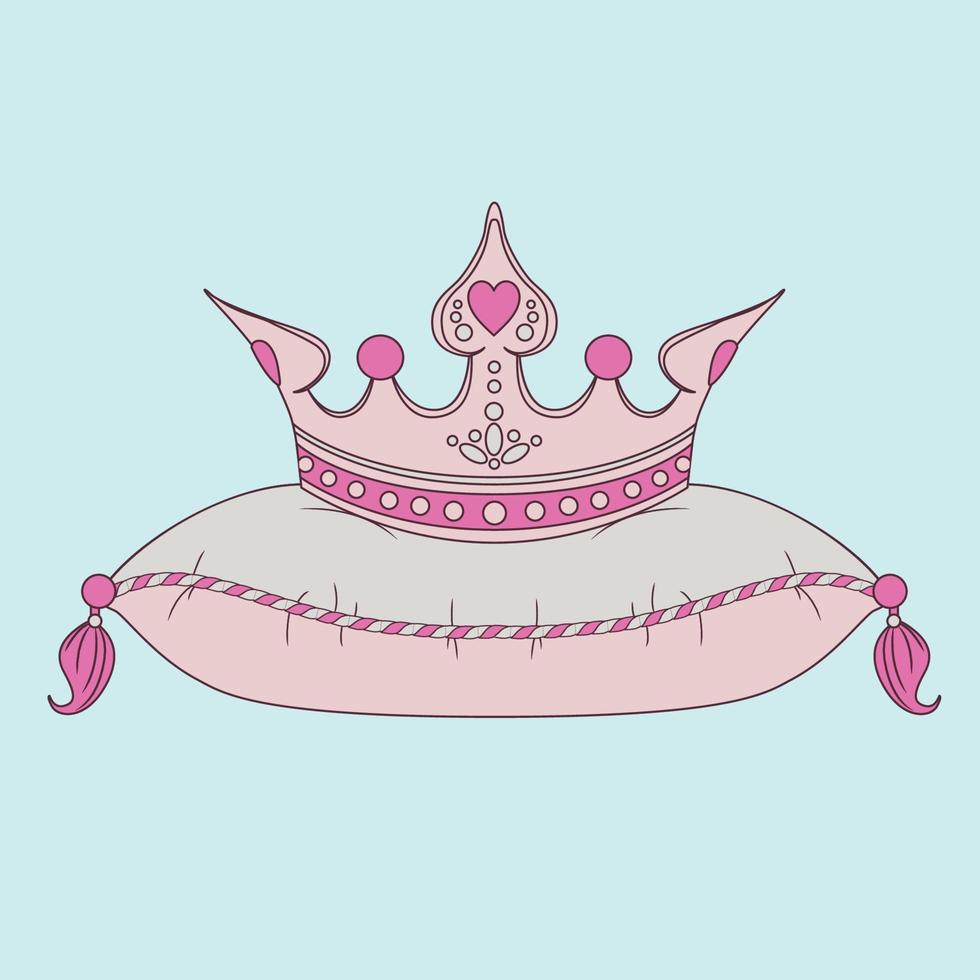 couronne royale de princesse vecteur