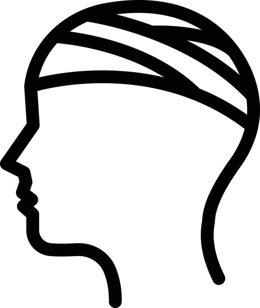 illustration vectorielle de tête sur un fond. symboles de qualité premium. icônes vectorielles pour le concept et la conception graphique. vecteur