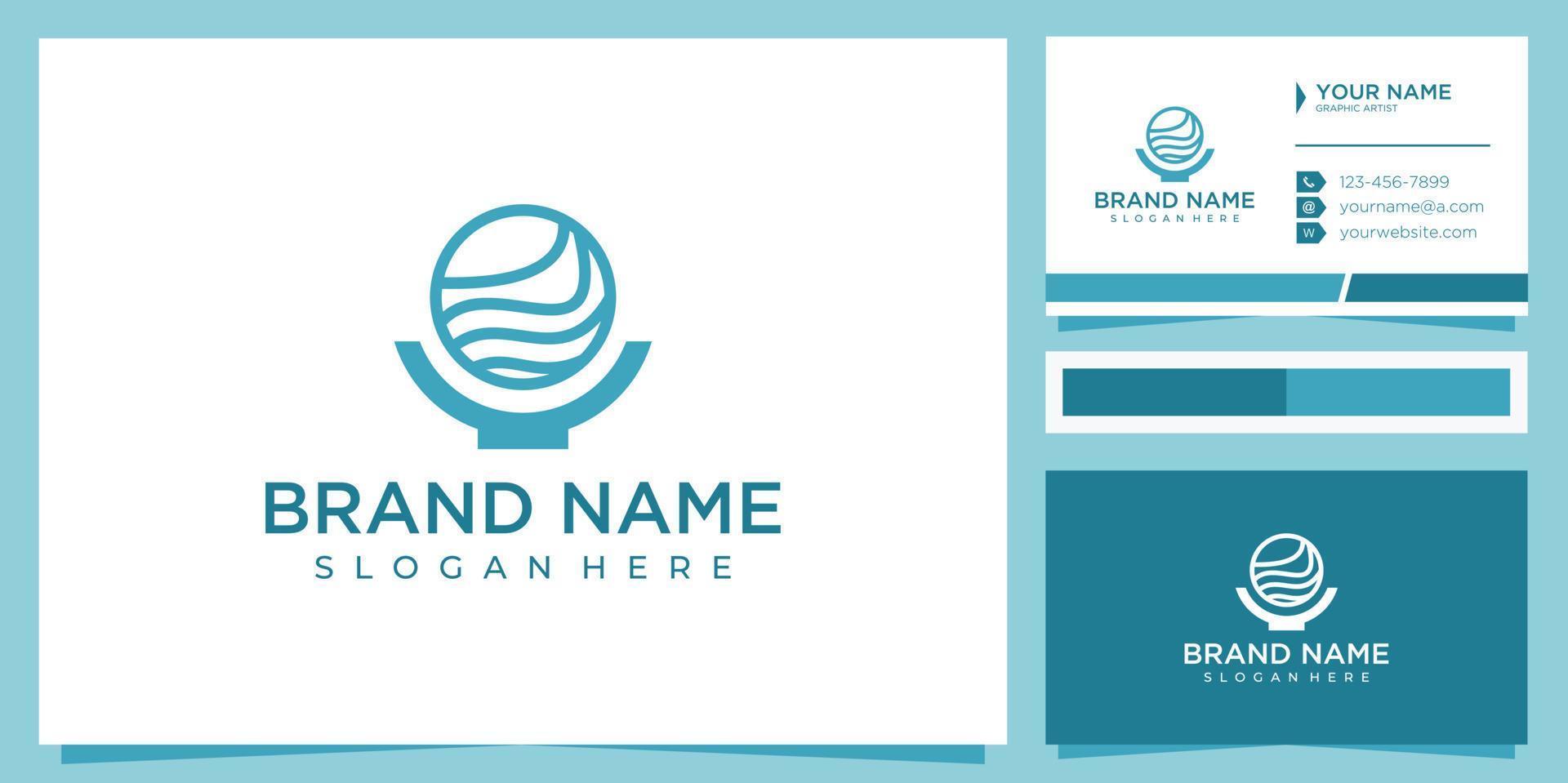 bol nature terre logo design concept vecteur