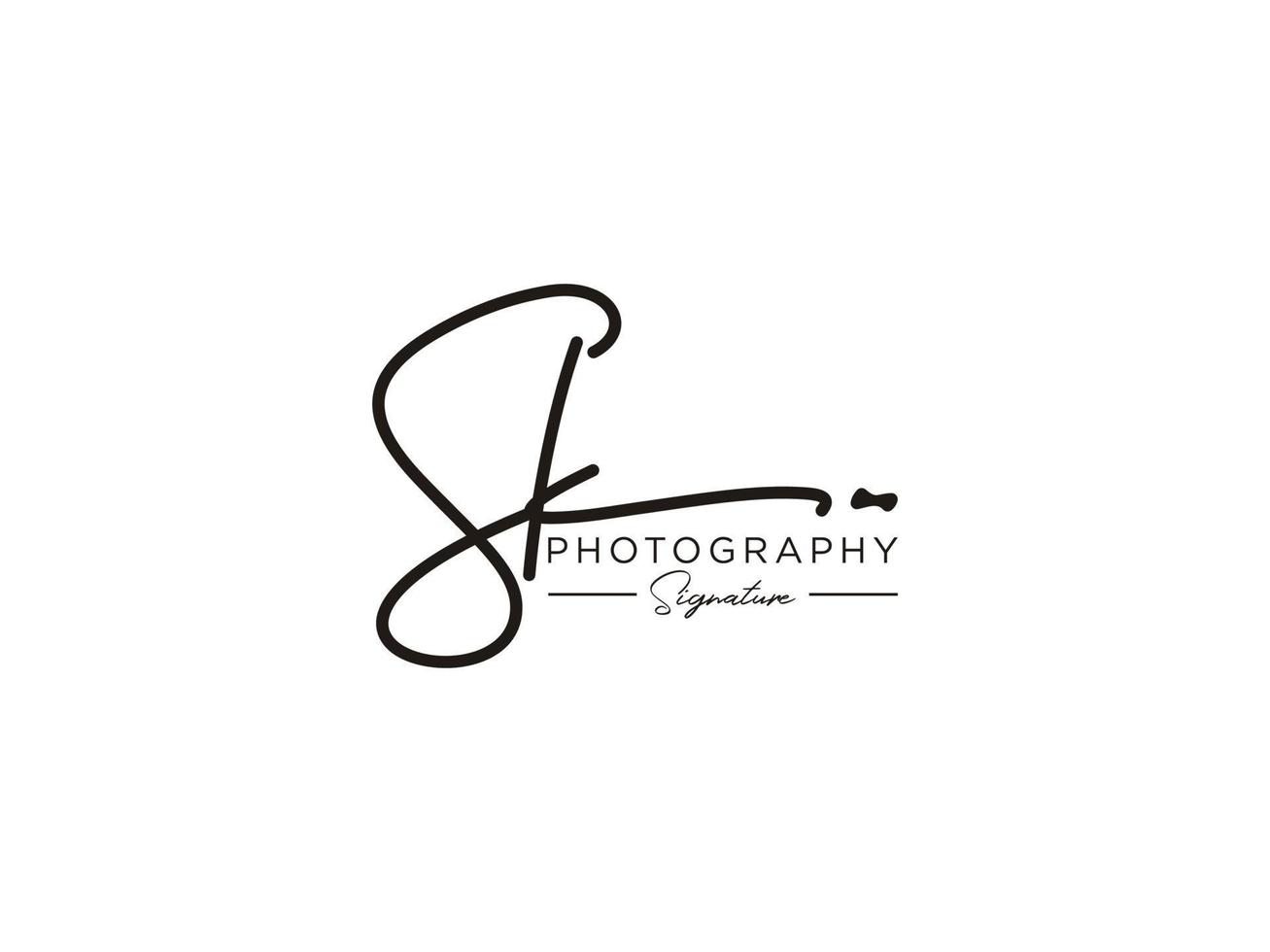 lettre sk signature logo template vecteur