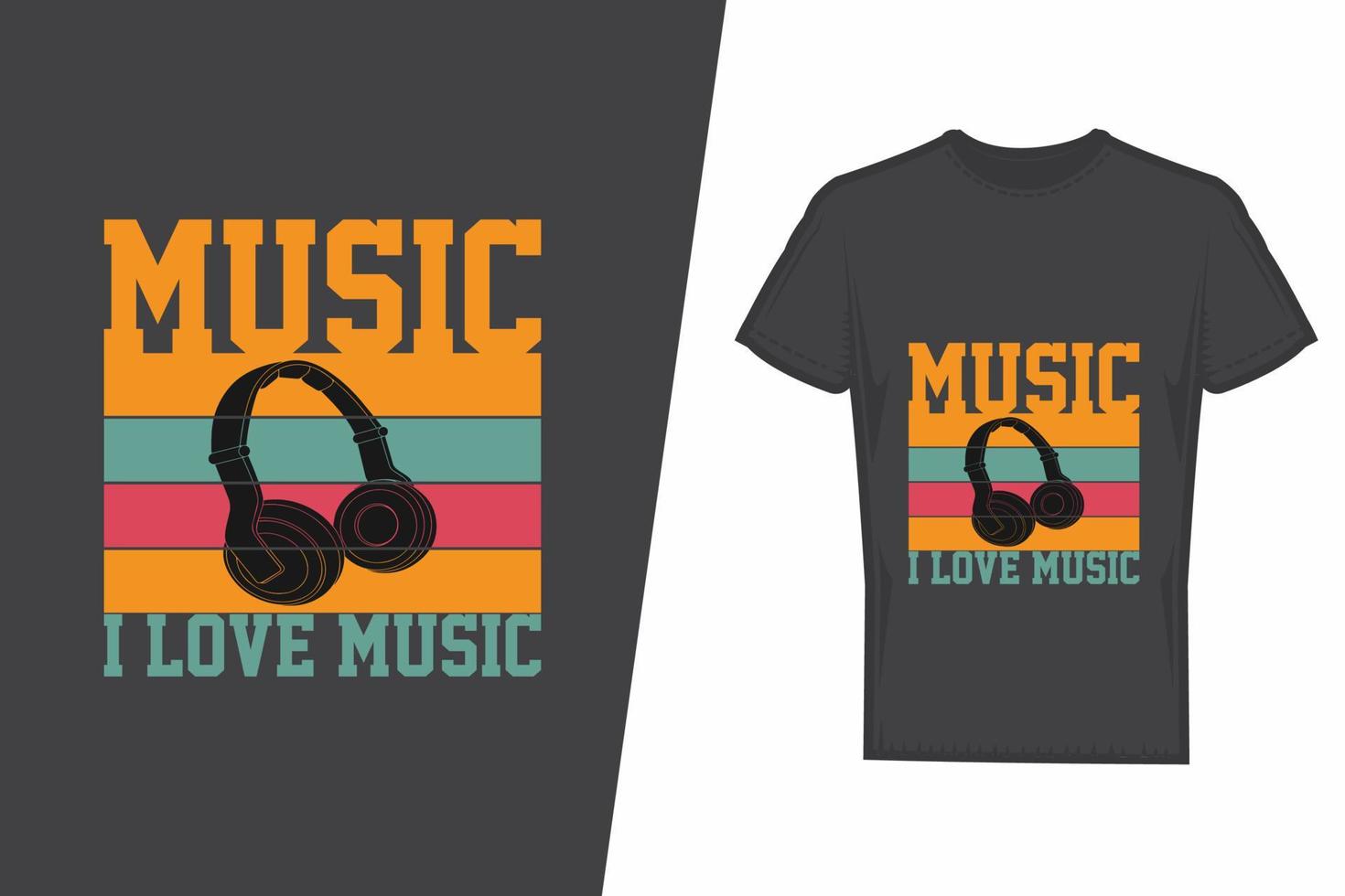 conception de t-shirt de musique. vecteur de conception de t-shirt de musique. pour l'impression de t-shirts et d'autres utilisations.