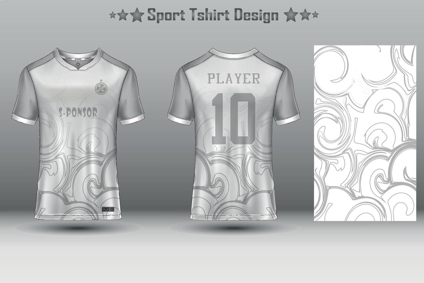 maquette de maillot de football conception de maillot de football sublimation collection de conception de t-shirt de sport pour la course, le cyclisme, les jeux, le motocross vecteur