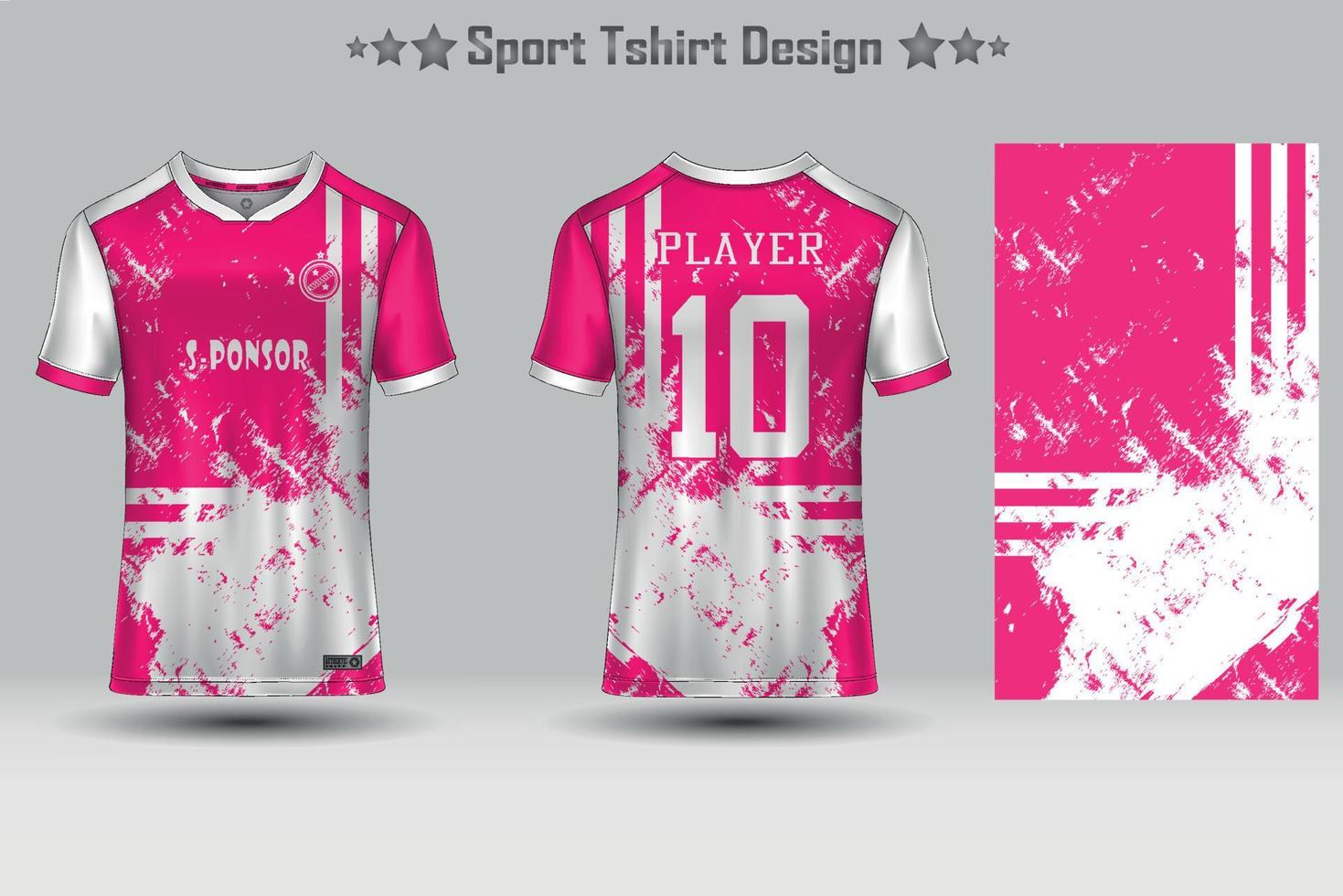 maquette de maillot de football conception de maillot de football sublimation collection de conception de t-shirt de sport pour la course, le cyclisme, les jeux, le motocross vecteur