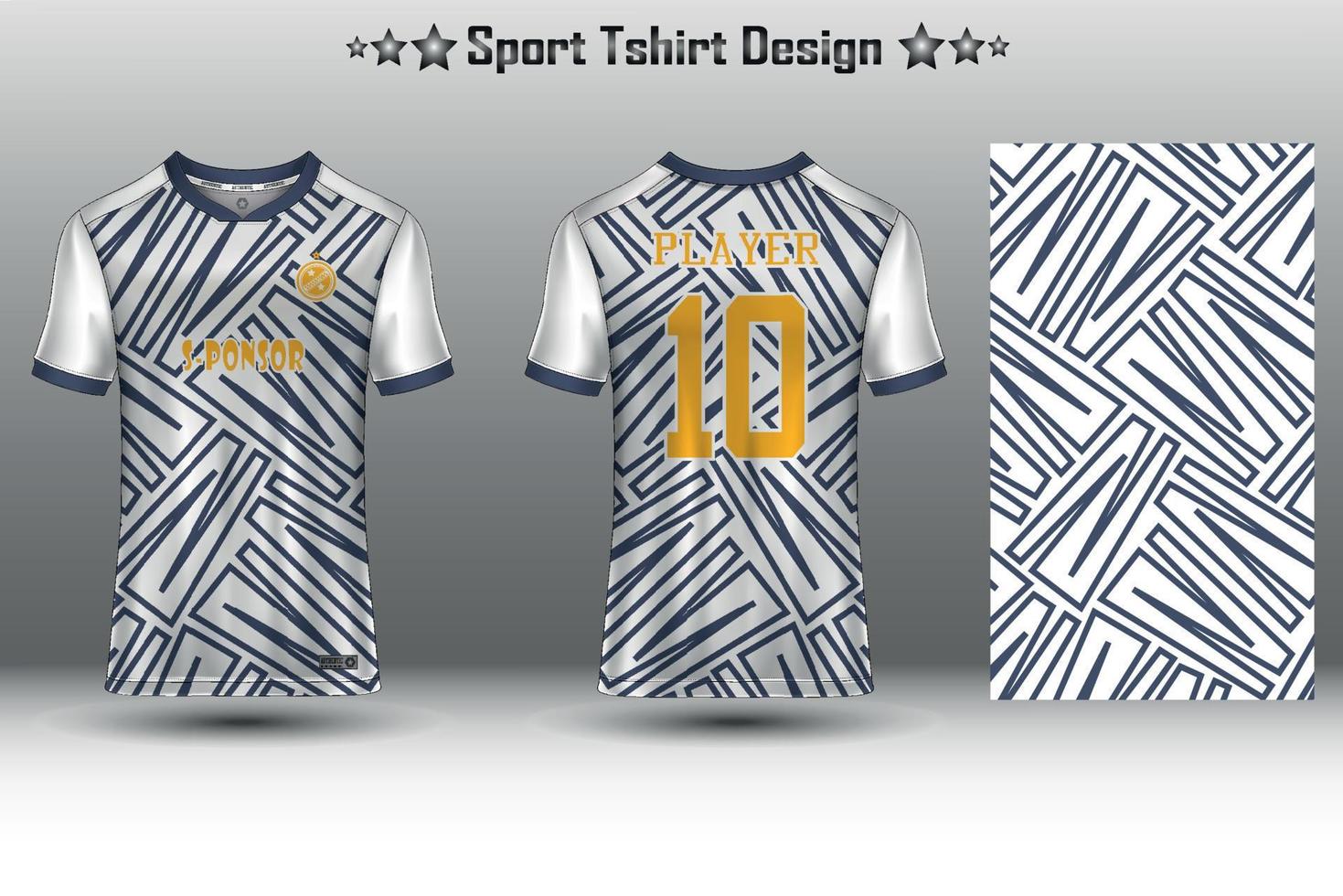 maquette de maillot de football conception de maillot de football sublimation collection de conception de t-shirt de sport pour la course, le cyclisme, les jeux, le motocross vecteur