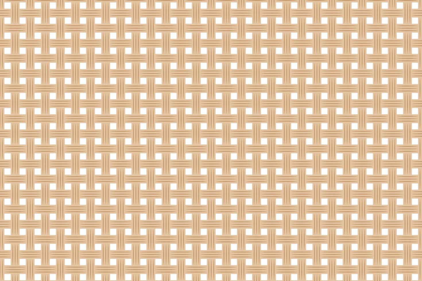 fond de motif en osier brun, texture carrée brune abstraite sur fond blanc vecteur